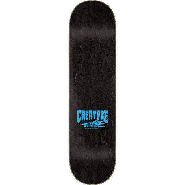 Creature Logo Outline Stumps Black/Blue Skateboard Deck 8.0"