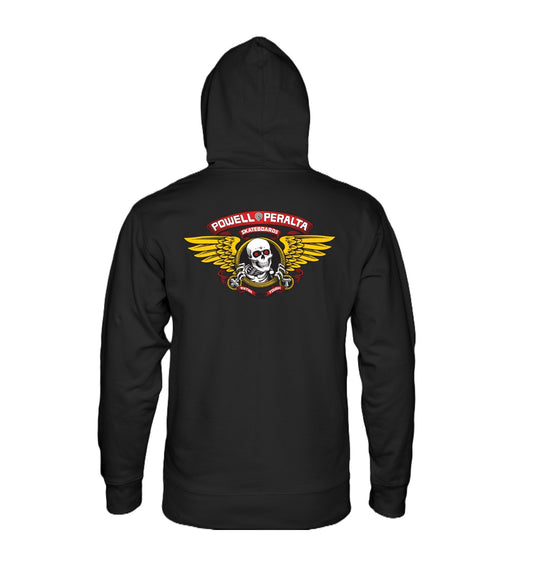 Sweatshirt Hoodie Powell Peralta Winged Ripper Black