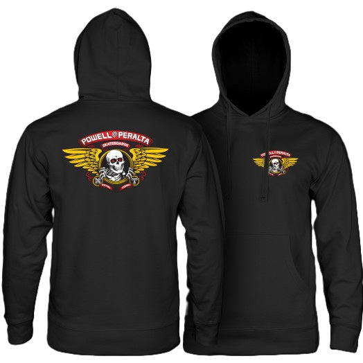 Sweatshirt Hoodie Powell Peralta Winged Ripper Black