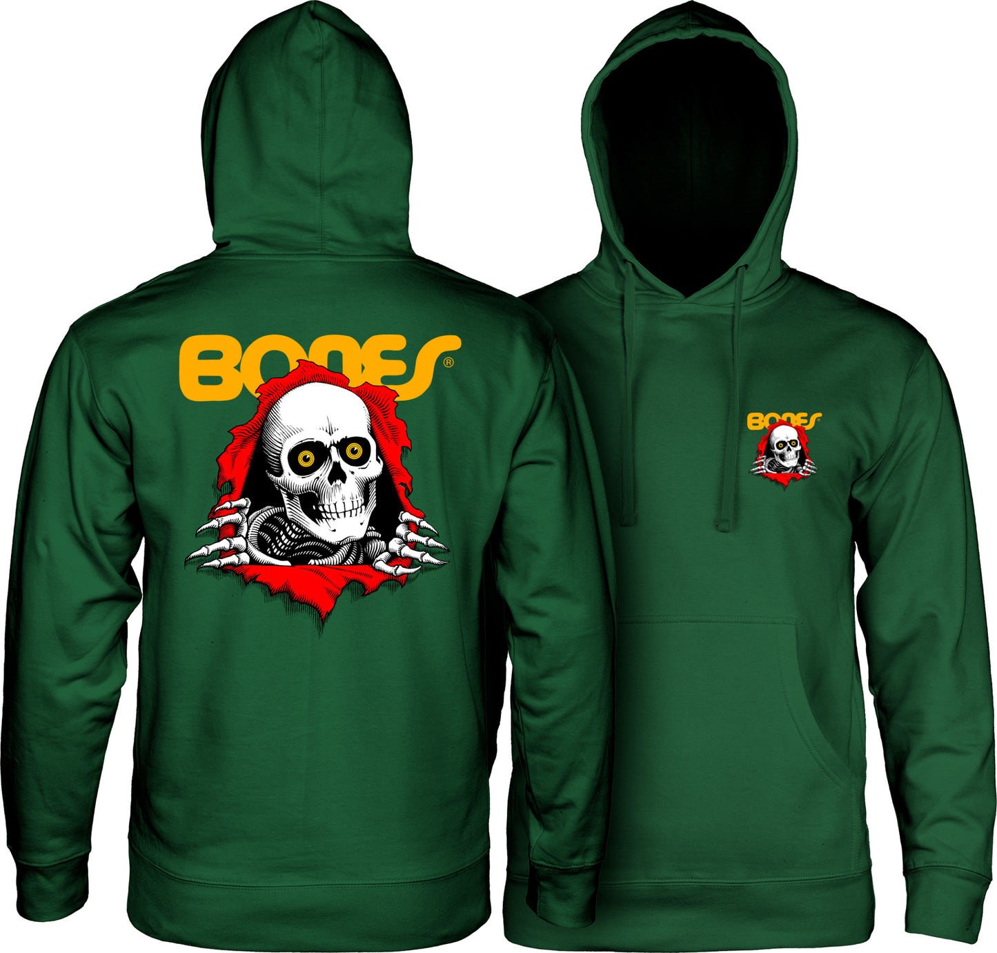 Sweatshirt Hoodie Powell Peralta Ripper - Alpine Green