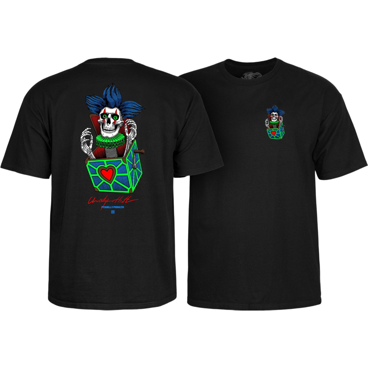 T-Shirt Powell Peralta Chris Hiett Skull - Black