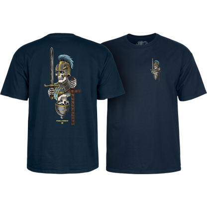 Powell Peralta Dan Corrigan Chess Skulls T-shirt - Navy