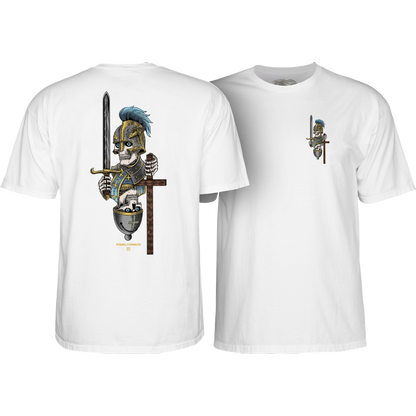 Powell Peralta Dan Corrigan Chess Skulls T-Shirt - White