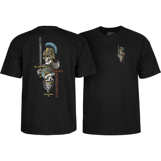 Powell Peralta Dan Corrigan Chess Skulls T-Shirt - Black