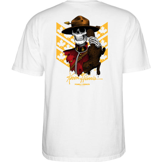 T-Shirt Powell Peralta Kevin Harris Mountie - White
