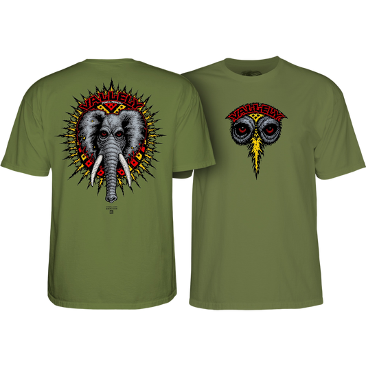 Powell Peralta Mike Vallely Elephant T-Shirt - Military Green "2"