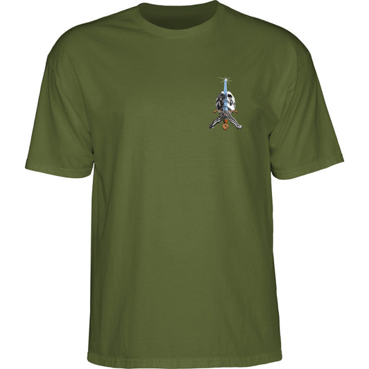 T-Shirt Powell Peralta Skull & Sword - Military Green