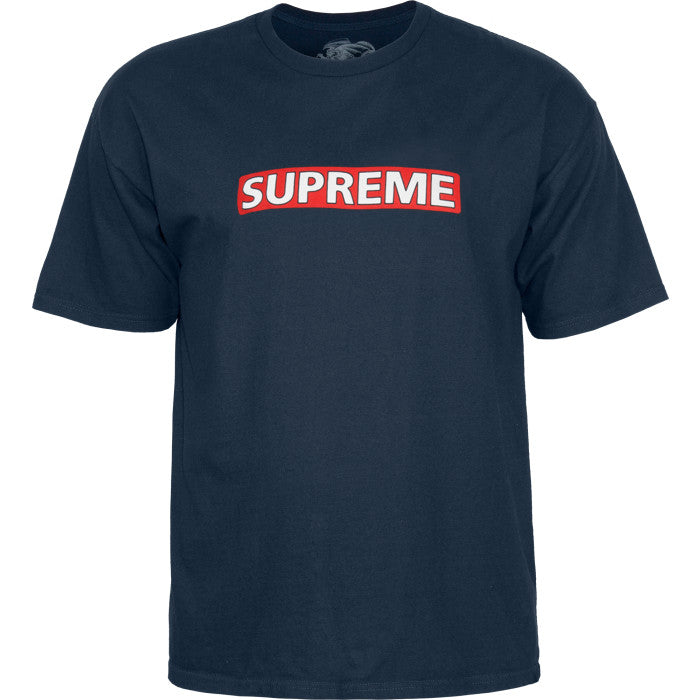 Powell Peralta Supreme T Shirt Navy NO23 Skateboards