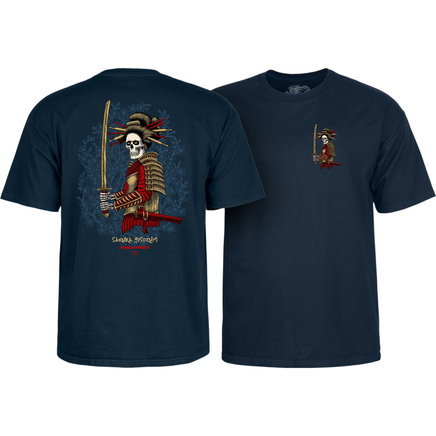 T-Shirt Powell Peralta Sakura Yosozumi Onna-Bugeisha - Navy