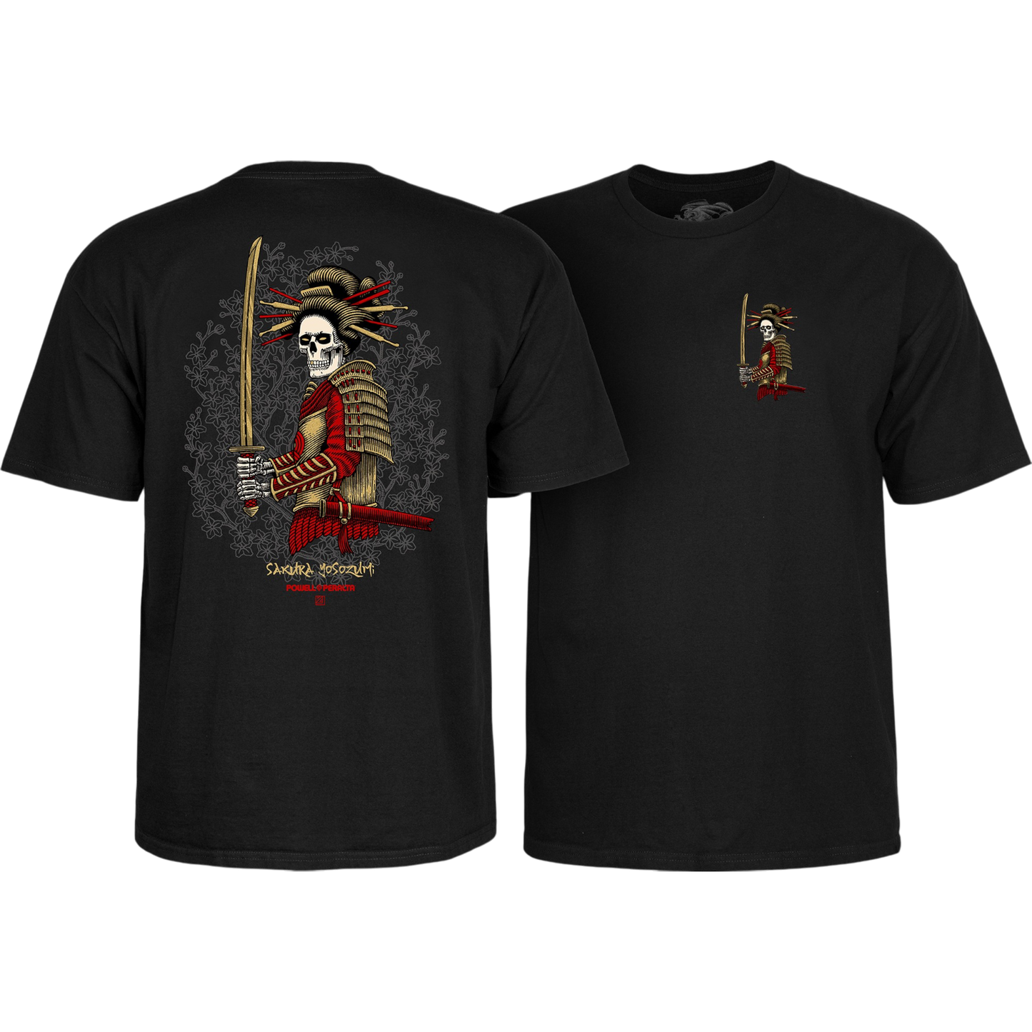 Powell Peralta Sakura Yosozumi Onna-Bugeisha T-Shirt - Black