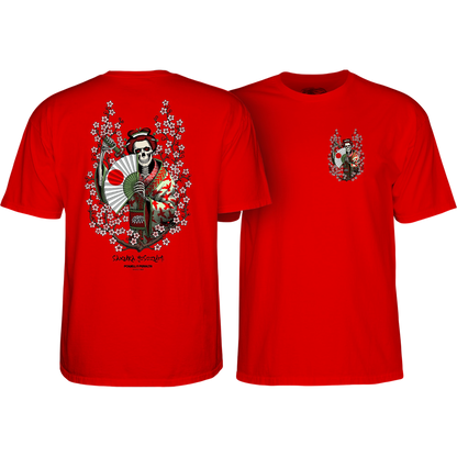 T-Shirt Powell Peralta Sakura Yosozumi Samurai - Red