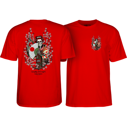T-Shirt Powell Peralta Sakura Yosozumi Samurai - Red