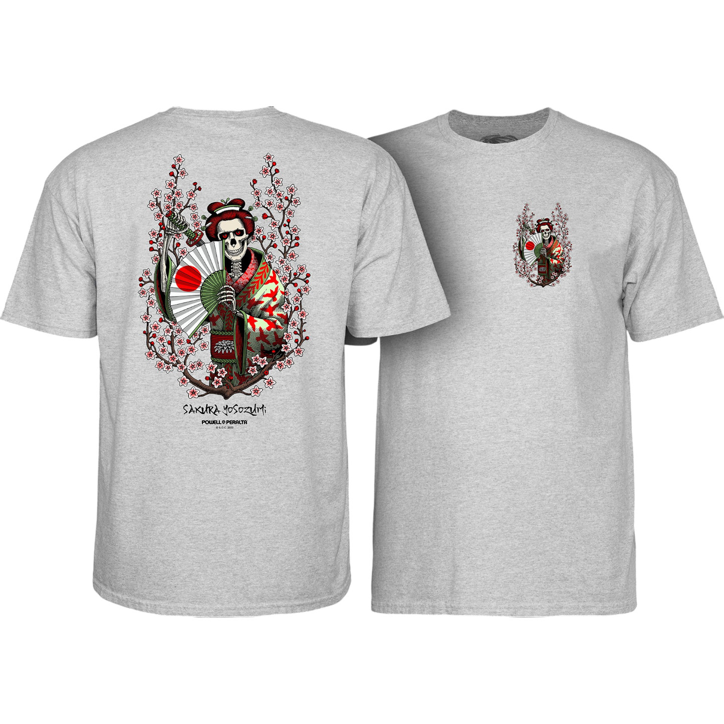 T-Shirt Powell Peralta Sakura Yosozumi Samurai - Athletic Heather