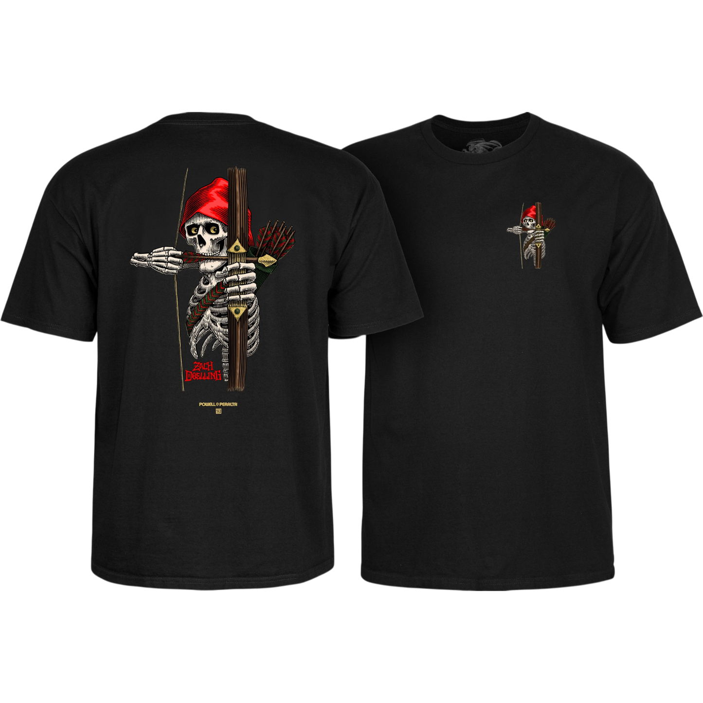 T-Shirt Powell Peralta Zach Doelling Archer - Black