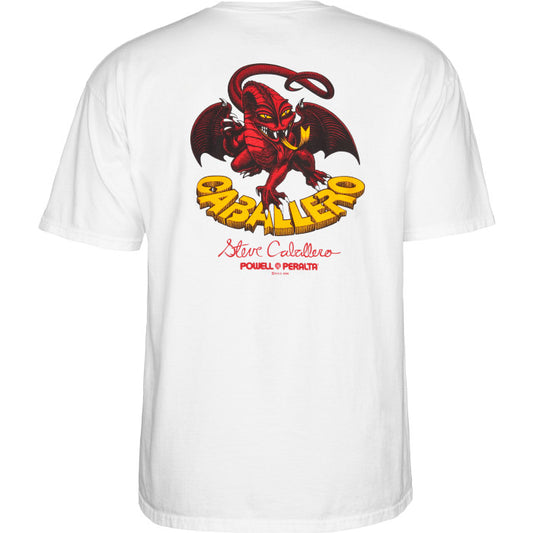T-Shirt Powell Peralta Caballero Dragon II - Branco