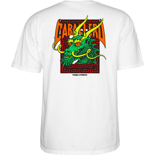 T-Shirt Powell Peralta Caballero Street Dragon - White