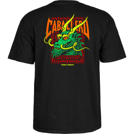 T-Shirt Powell Peralta Caballero Street Dragon Black