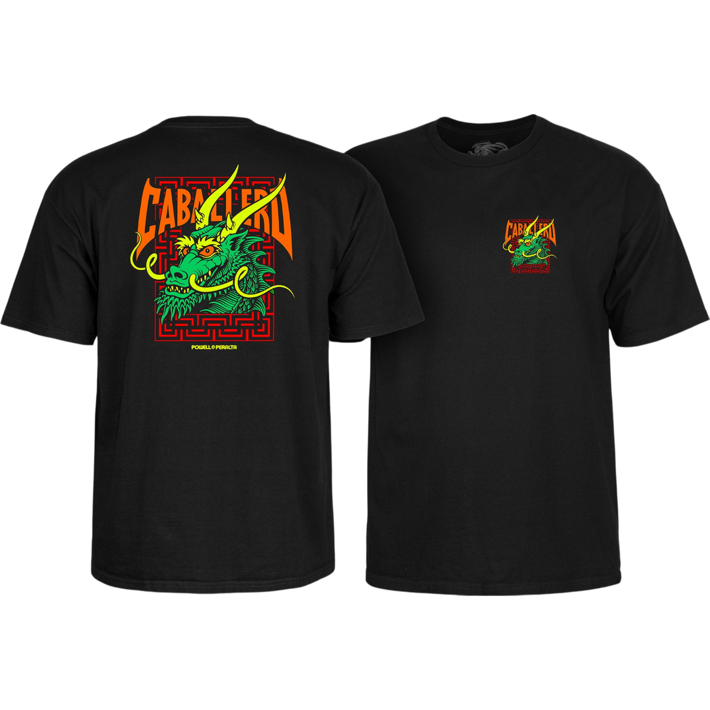 T-Shirt Powell Peralta Caballero Street Dragon Black