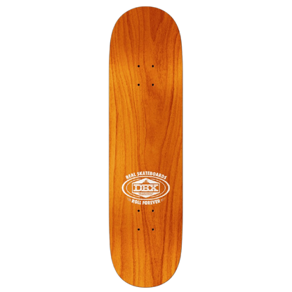Real Skateboards DBX Oval Purple Foil Skateboard Deck 8.38"