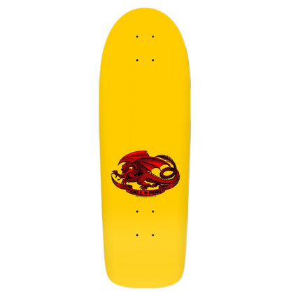 Powell Peralta Skull & Nunchucks Bruce Lee Collab Skateboard Deck Yellow 10"