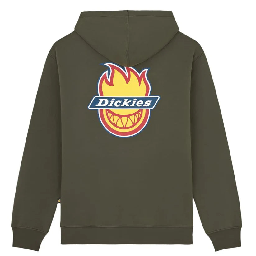 Sweatshirt Hoodie Dickies x Spitfire - Olive Green