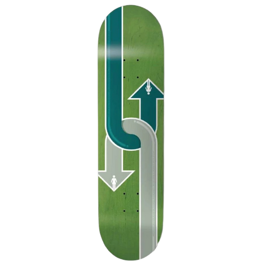 Girl Dual Directional Griffin Gass Twin Skateboard Deck 8.0"