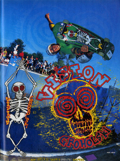 Vision Groholski Skeleton Natural Skateboard Deck 10.25"