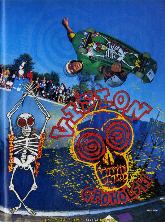 Vision Groholski Skeleton Natural Skateboard Deck 10.25"