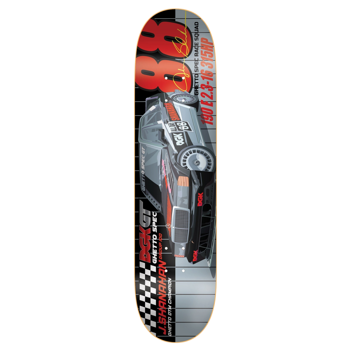 DGK Shanahan Ghetto GT Skateboard Deck 7.8"