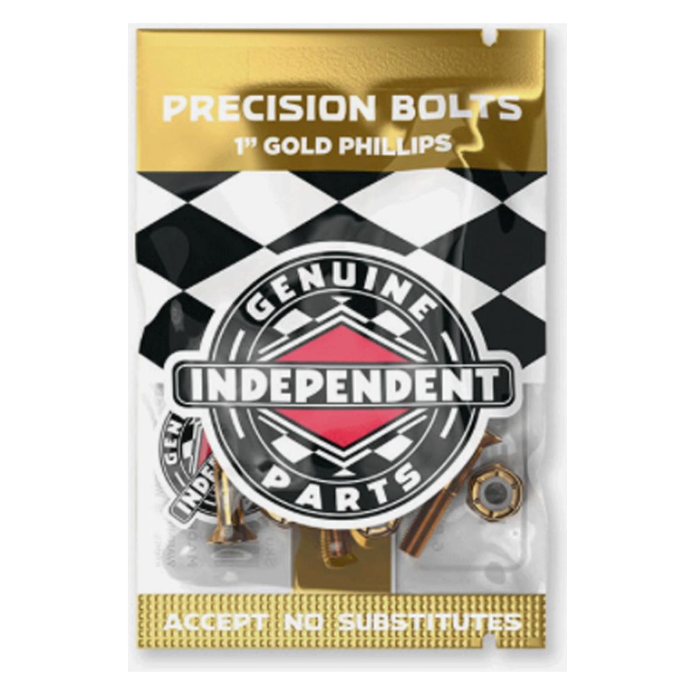 Parafusos Indy Precision Bolts Black/Gold Phillips 1"