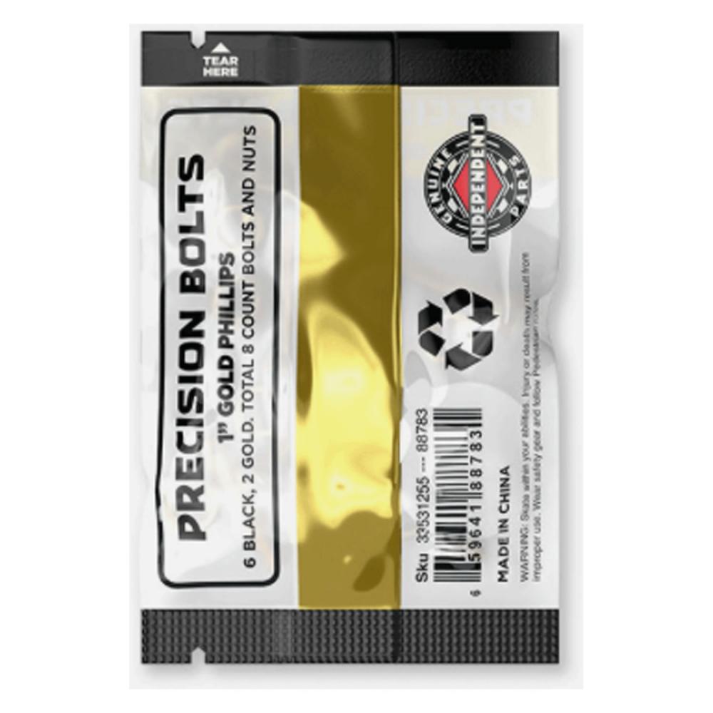 Parafusos Indy Precision Bolts Black/Gold Phillips 1"