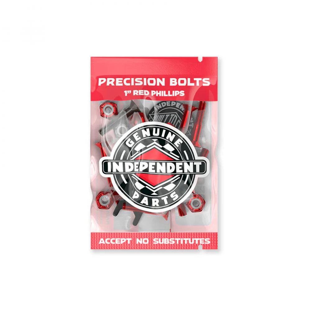 Independent Phillips Bolts Red Black with Tool 1.0"