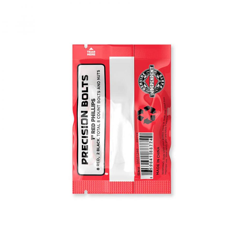 Independent Phillips Bolts Red Black with Tool 1.0"
