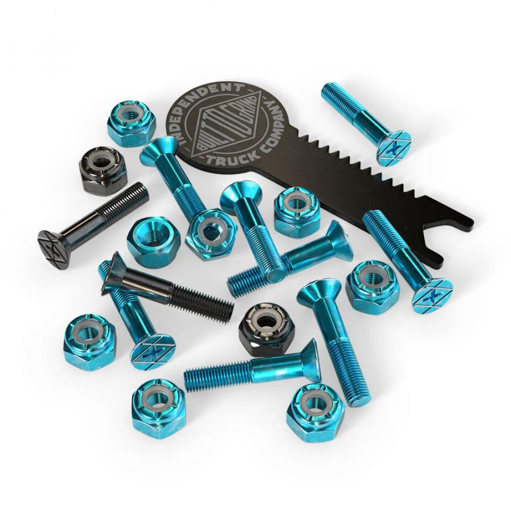 Independent Phillips Bolts Blue Black with Tool 1.0"