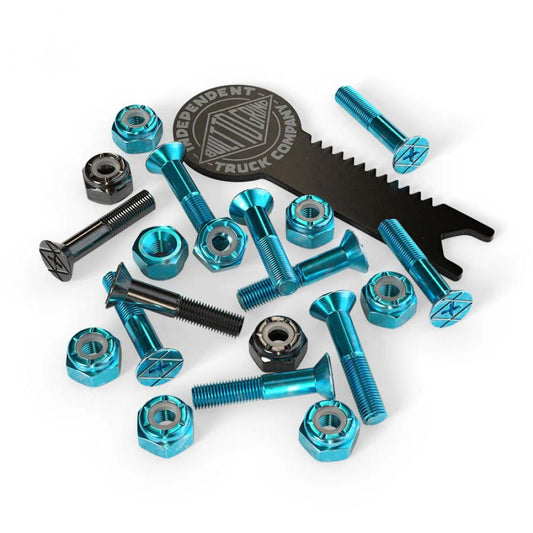 Independent Phillips Bolts Blue Black with Tool 1.0"