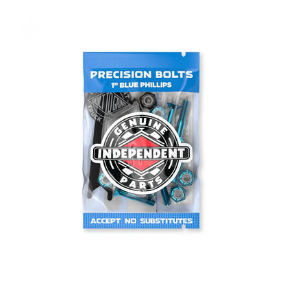 Independent Phillips Bolts Blue Black with Tool 1.0"
