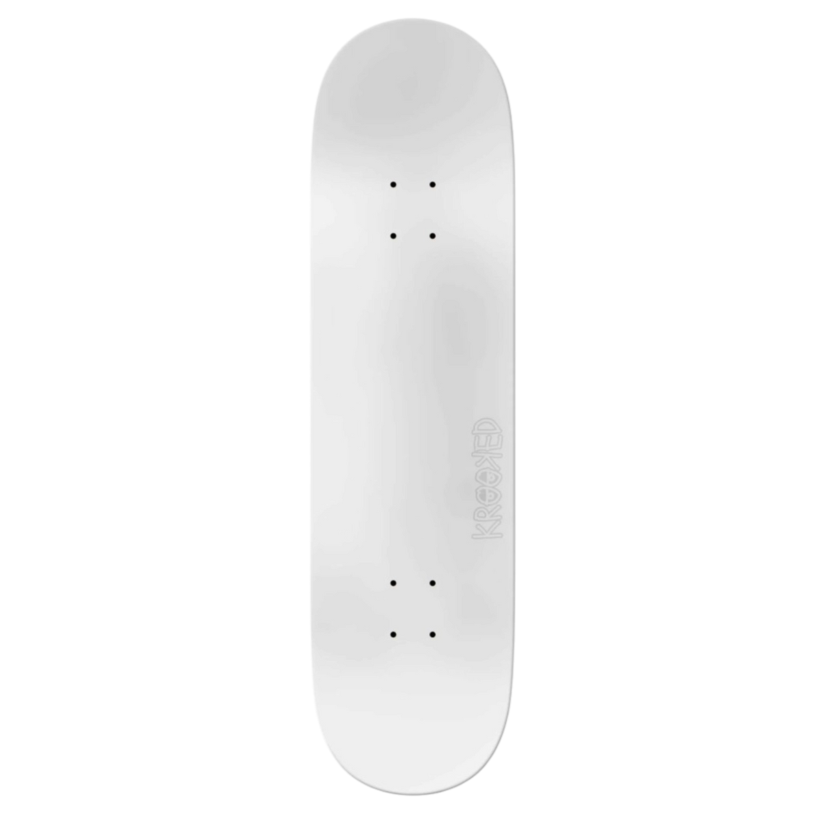 Krooked Eyes Team White Skateboard Deck 8.06"