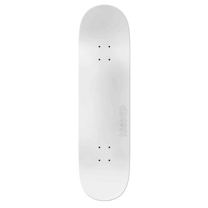 Krooked Eyes Team White Skateboard Deck 8.06"