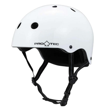 Pro-Tec Low Pro Gloss White Helmet