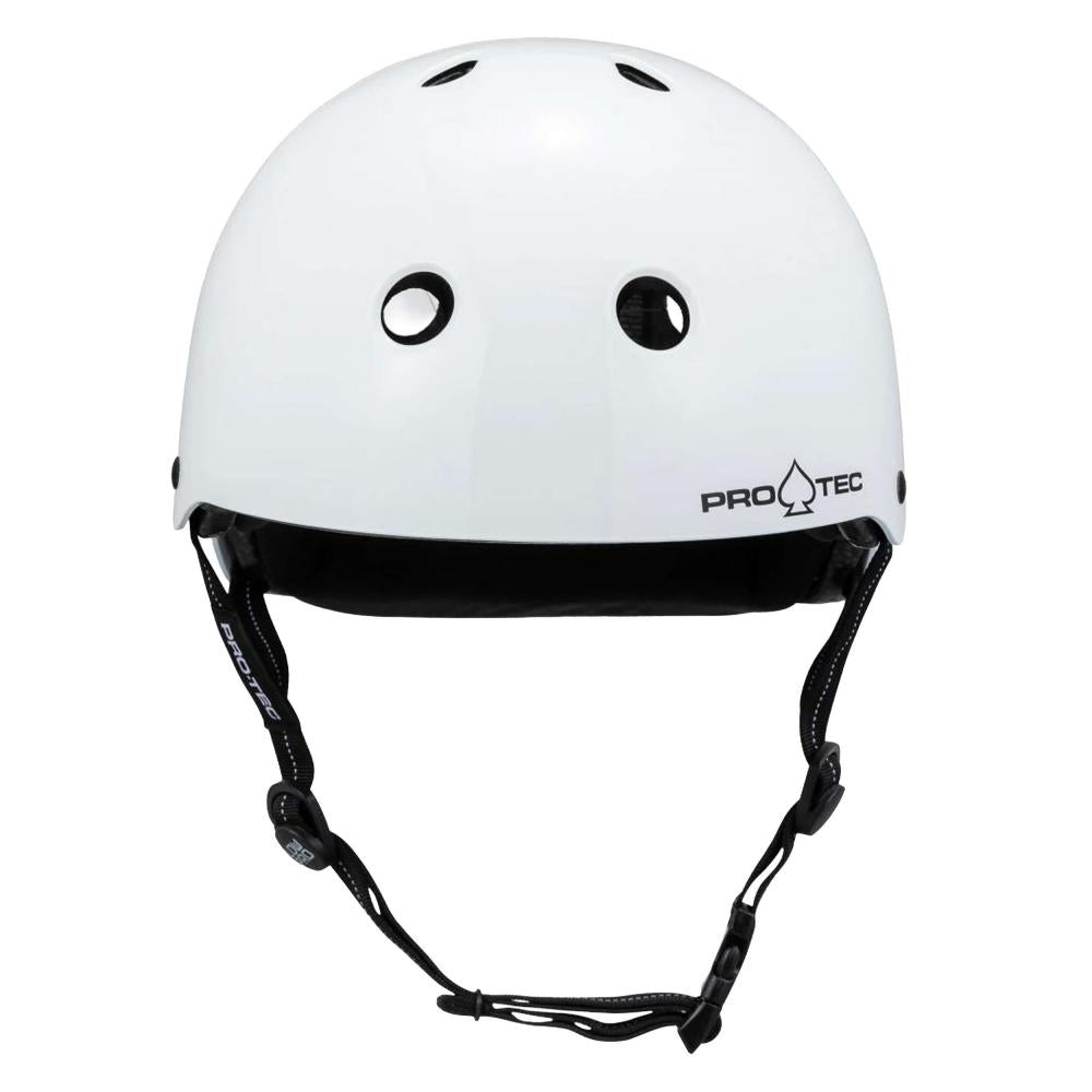Pro-Tec Low Pro Gloss White Helmet