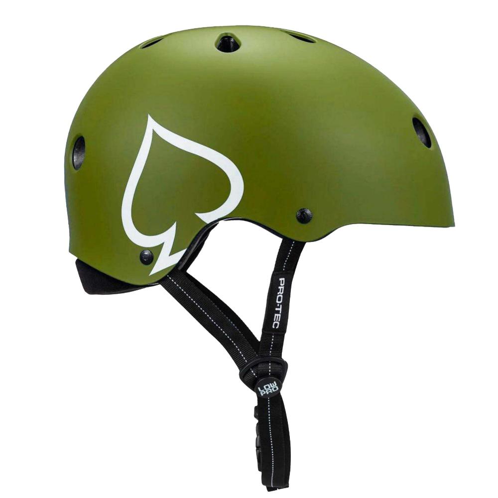 Pro-Tec Low Pro Army / Green Matte Helmet