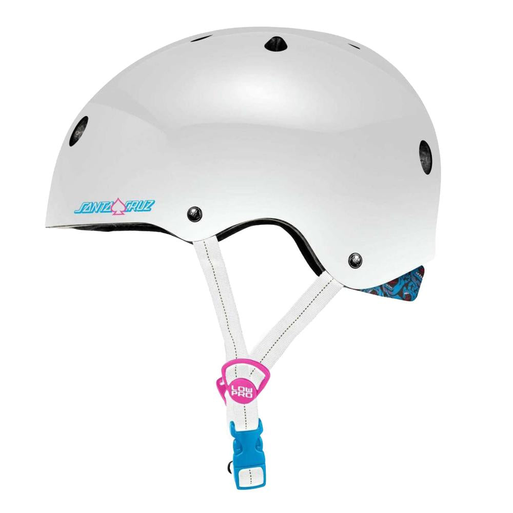 Pro-Tec X Santa Cruz Low Pro White Gloss Helmet