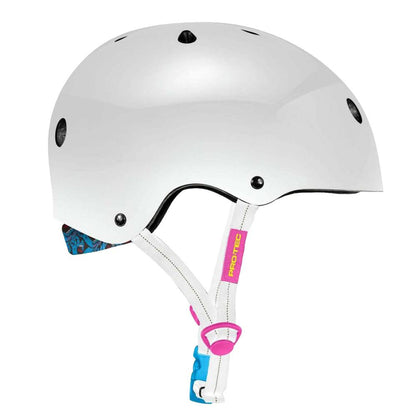 Pro-Tec X Santa Cruz Low Pro White Gloss Helmet