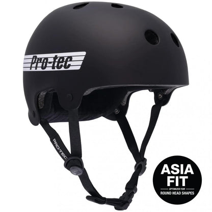Pro-Tec Old School Low Pro Asia Matte Black Helmet