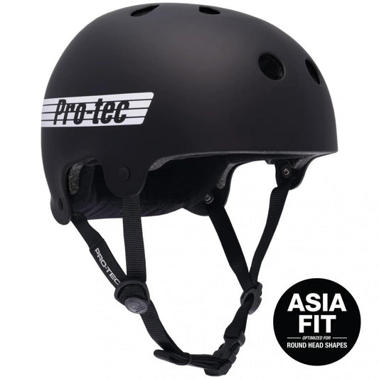 Pro-Tec Old School Low Pro Asia Matte Black Helmet