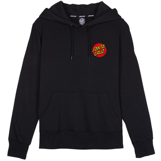 Santa Cruz Womens Hood Classic Dot Chest Black