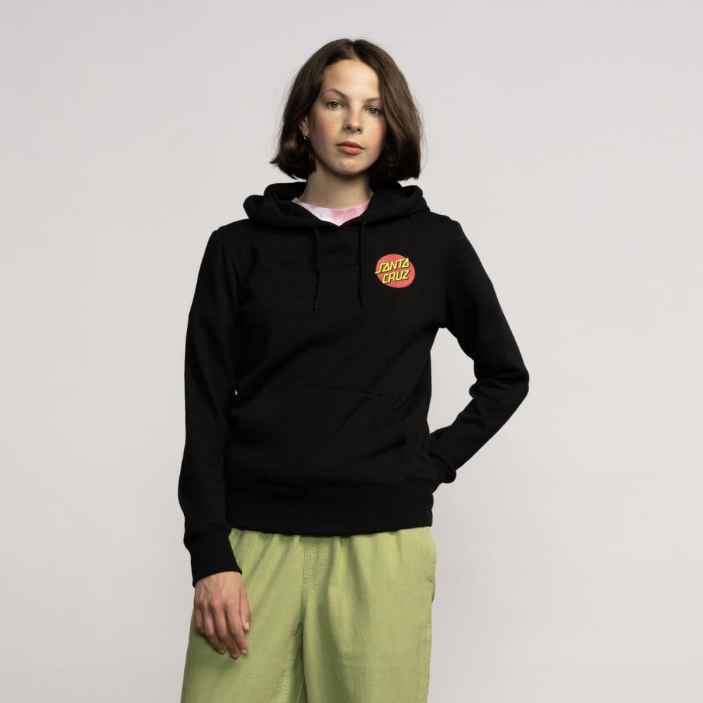 Santa Cruz Womens Hood Classic Dot Chest Black