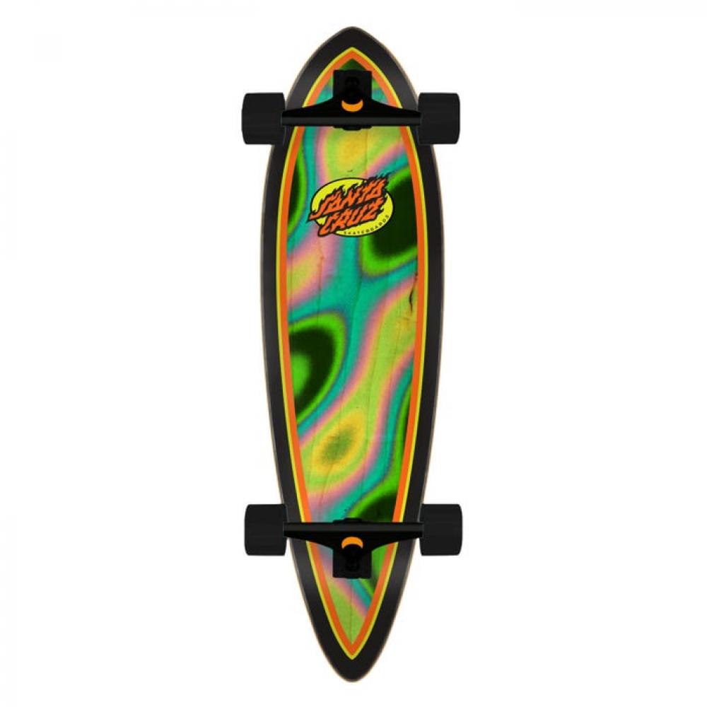 Santa Cruz Oval Flame Lava Dot Complete Cruiser 33"
