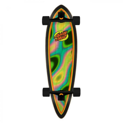 Santa Cruz Oval Flame Lava Dot Complete Cruiser 33"