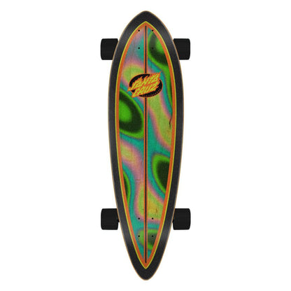 Santa Cruz Oval Flame Lava Dot Complete Cruiser 33"